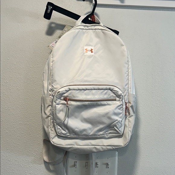 Under Armour Handbags - Under Armour White Backpack with Orange Accents